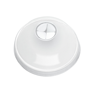 Clear Domed Lids with Straw Hole 78mm