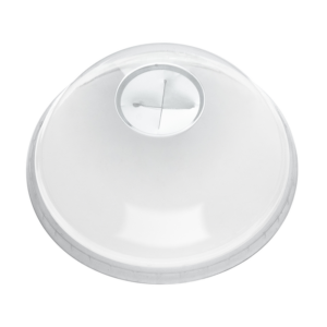 Clear Domed Lids with Straw Hole 98mm